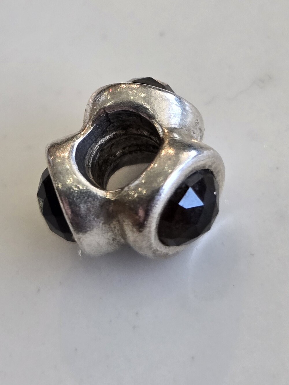 Pandora Sterling Silver Brown Spacer
